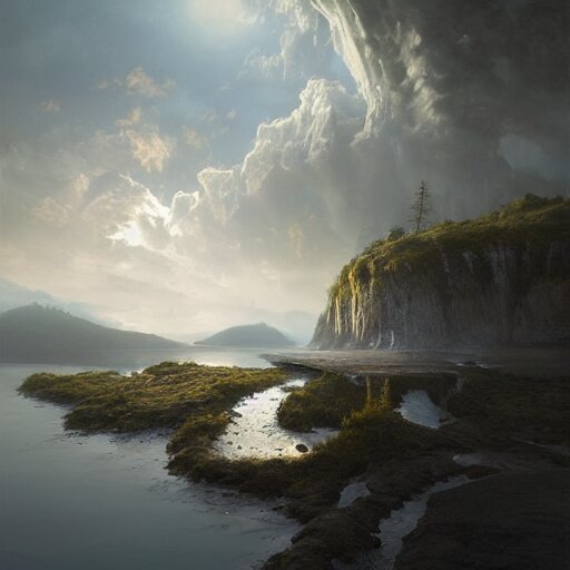 michal karcz painting of a beautiful landscape. , detailed, elegant, intricate, 4k,