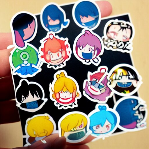 kawaii boy sticker