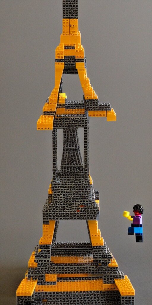 Eiffel tower made with Lego