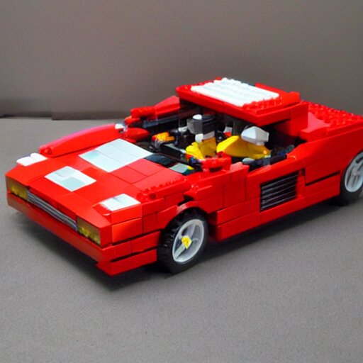 red ferrari testarossa lego set 