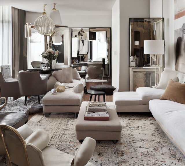 apartment designed by nate berkus, muted neutral colors 