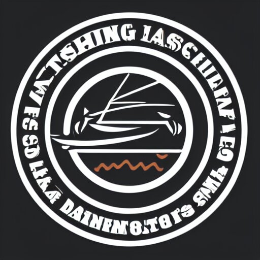 a vector logo of a fishing business 