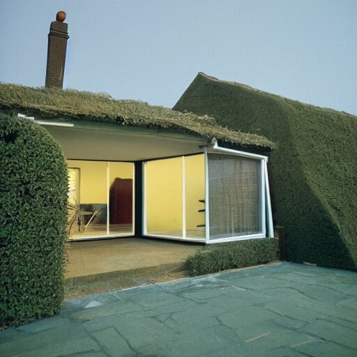 house designed by david hockney. photographed with leica summilux - m 2 4 mm lens, iso 1 0 0, f / 8, portra 4 0 0 