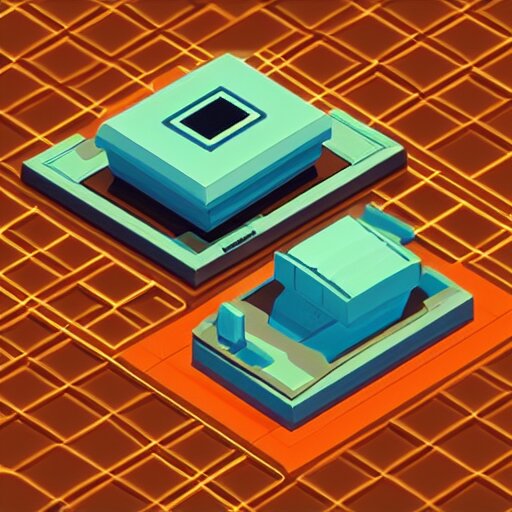 lootbox in the style of peter tarka, 3 d, isometric, game, octane, game, artstation 