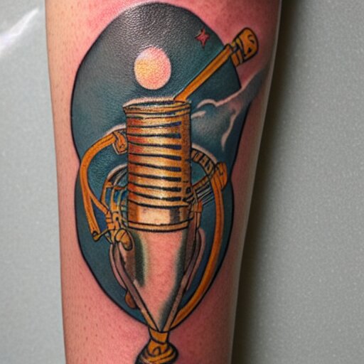 tattoo of voyager's golden recorder 