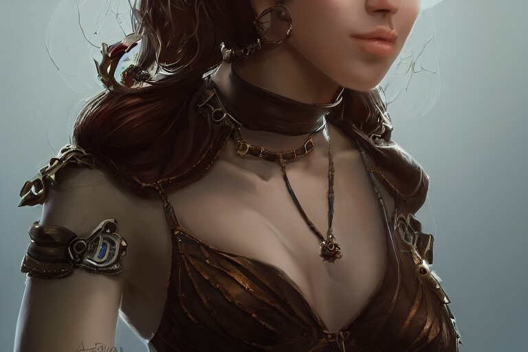 anthropomorphic female marten wearing jewlery, made by Stanley Artgerm Lau, WLOP, Rossdraws, ArtStation, CGSociety, concept art, cgsociety, octane render, trending on artstation, artstationHD, artstationHQ, unreal engine, 4k, 8k,