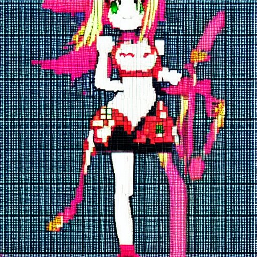 pixel art of an anime girl