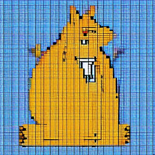 pixel art of big chungus