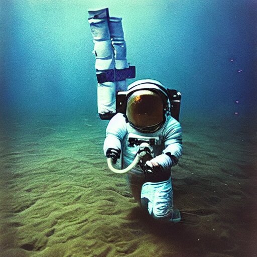 astronaut underwater award winning photo autochrome