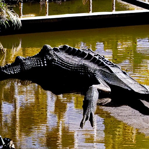 Photomorph that fuses a crocodile with a cow