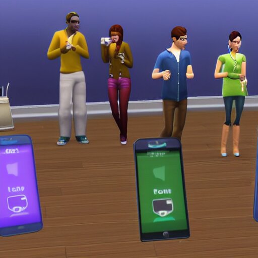 cellphones in the sims 2 