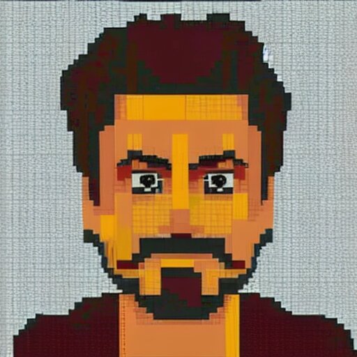 robert downey jr made out of lego, 