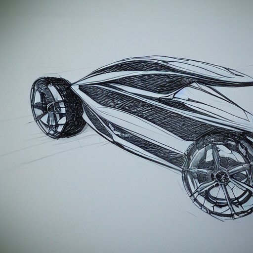 futuristic vehicle concept, etch a sketch art 