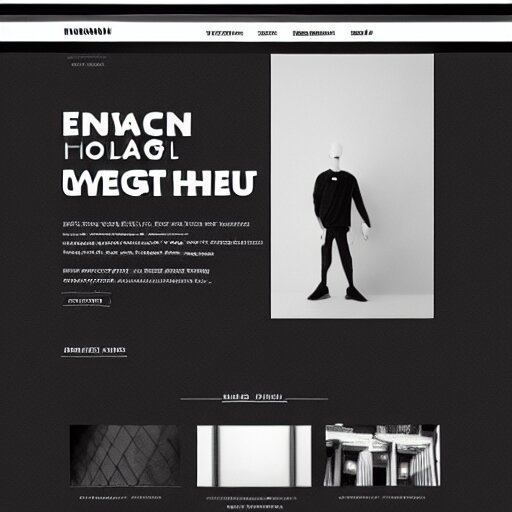 black on white webdesign in style of eric hu, y 2 k, brutalism, acid, techno 