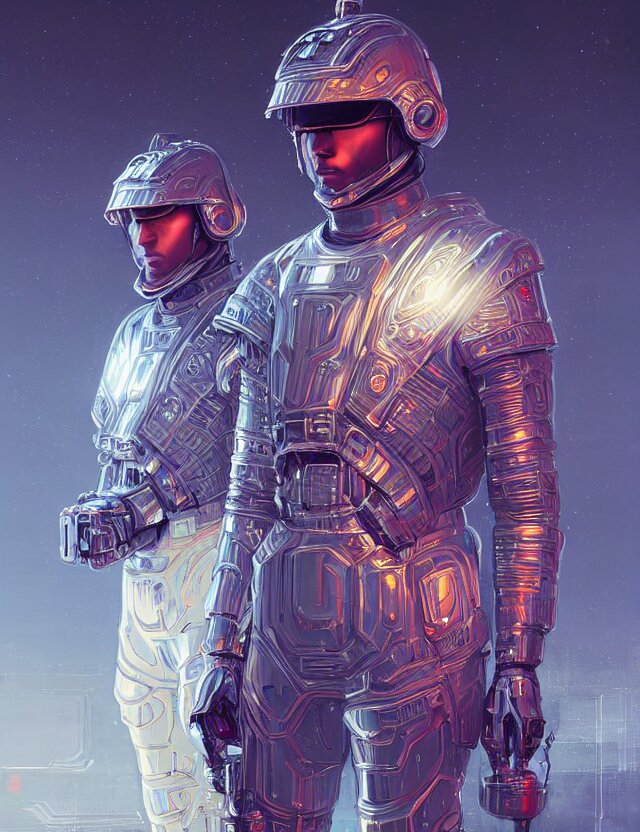 futuristic soldier reflective chrome armor super intricate ornaments artwork by tooth wu and wlop and alena aenami and greg rutkows 