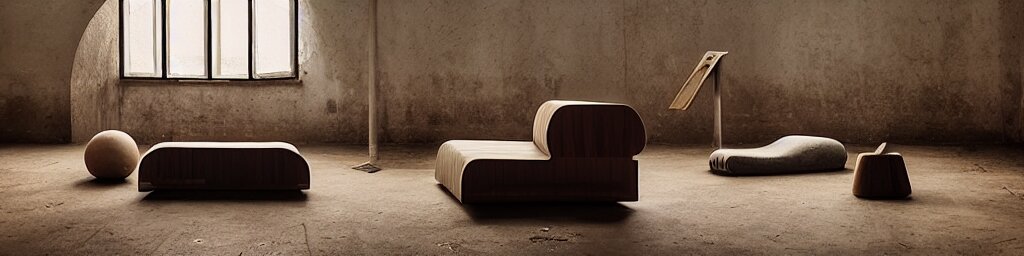 furniture collection with organic shapes, design sheet, Les Edwards, Zdzislaw Beksinski, Carl Gustav Carus, John Harris, Michal Karcz, Zhang Kechun, Mikko Lagerstedt, Scott Listfield, Steven Outram, Jessica Rossier.