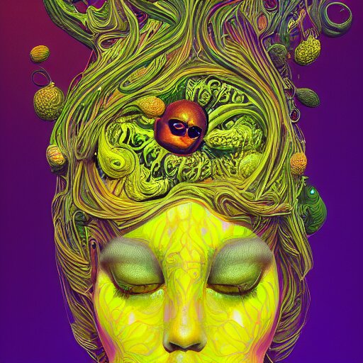 An extremely psychedelic portrait of A lemon, surreal, LSD, face, detailed, intricate, elegant, lithe, highly detailed, digital painting, artstation, concept art, smooth, sharp focus, illustration