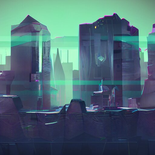 polygonal cyberpunk