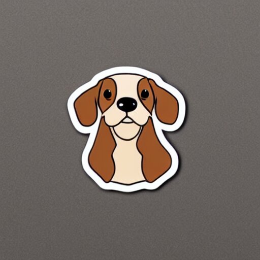 A cute sausage dog sticker