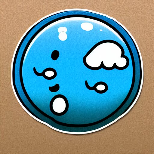 Whatsapp sticker of a crying rain cloud.