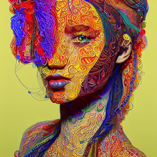 the portrait of a beautiful young woman partially made up of peppers of all colors, an ultrafine detailed illustration by james jean, intricate linework, bright colors, final fantasy, behance contest winner, vanitas, angular, altermodern, unreal engine 5 highly rendered, global illumination, radiant light, detailed and intricate environment 