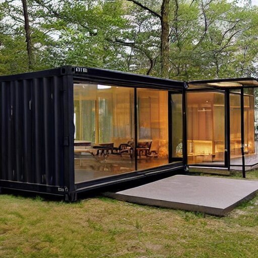 luxury! shipping container! house!!! designed by ludwig mies van der rohe! 