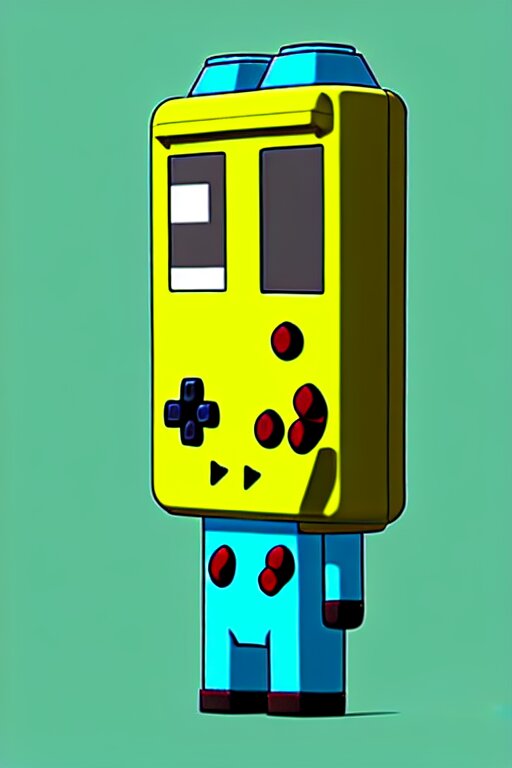 A realistic image of an anthropomorphic gameboy, BMO adventure time, accurate, unreal engine, 4k