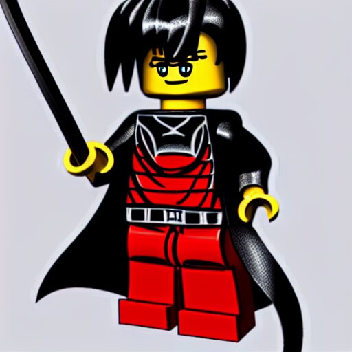 a lego of samurai kenshin jimura del anime samurai x 