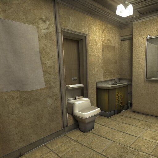 the potatoes are invading putin bathroom, potatoes atttack putin's bathroom, realistic, hdr, clear image, hdd, dynamic lighting, rtx on, 