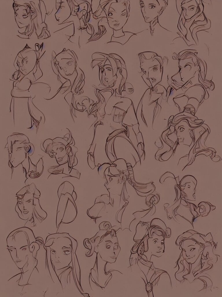 gender by Disney Concept Artists, blunt borders, golden ratio