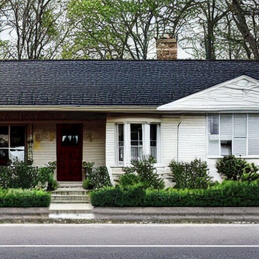 house with realistic eyes