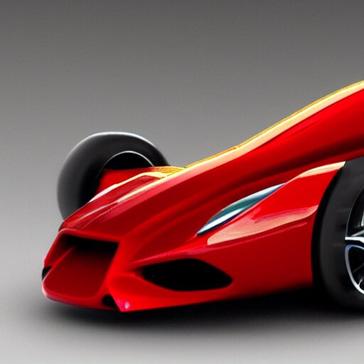 a red ferrari wheelchair concept render 