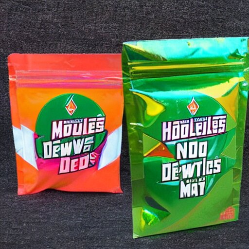 hojuelitas snacks mountain dew flavored, shiny chrome bag 