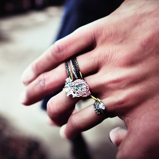 Photo of a hand Jewellery model, bold, self confidence, cinematic,HDR,focus,