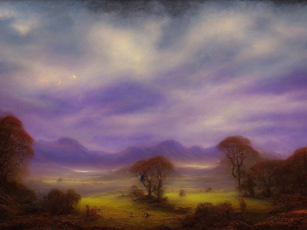 a mystical landscape by thomas seddon 