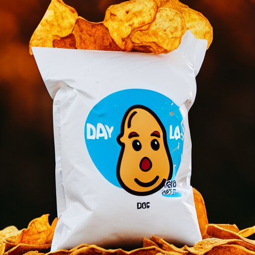 bag of lays potato chips, poop flavor with poop emoji on bag ( eos 5 ds r, iso 1 0 0, f / 8, 1 / 1 2 5, 8 4 mm, postprocessed, bokeh ) 