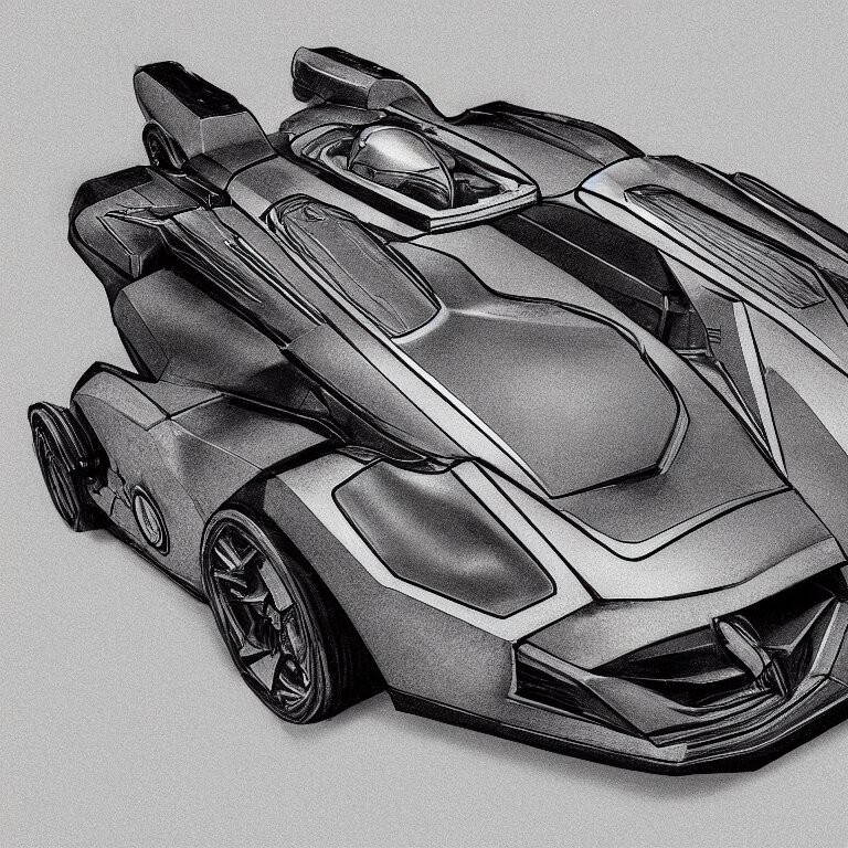 technical drawings of the batmobile as done by leonardo davinci, 8 k resolution, detailed illustration, octane render 