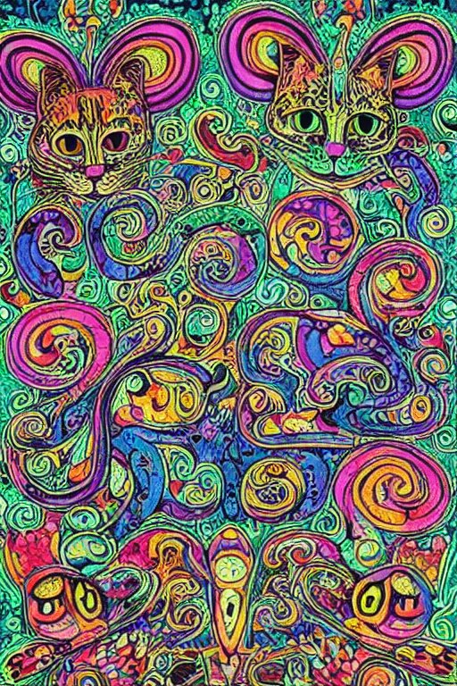 Louis Wain's Psychedelic Cats