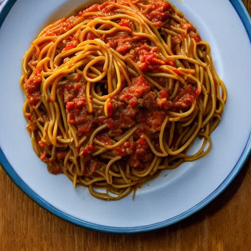 a big ol'plate of spagooder 