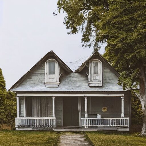 a photo of a house so uninteresting and unremarkable, with nothing to make it unique, a truly normal house 