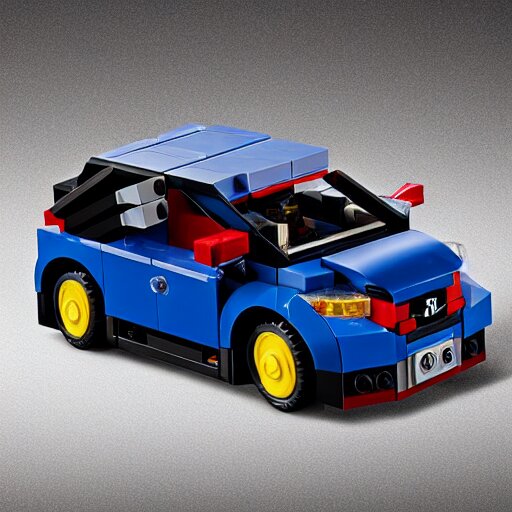 close up of a lego set of a honda 2 0 1 7 hatchback, product photo, professional 