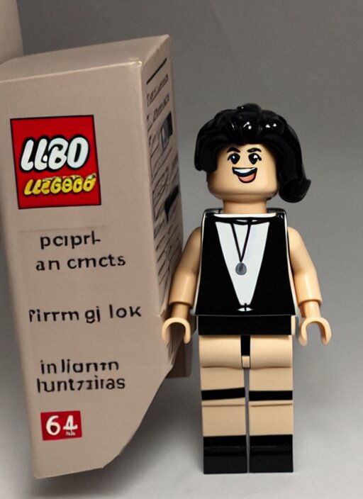 a kim kardashian lego figure. 