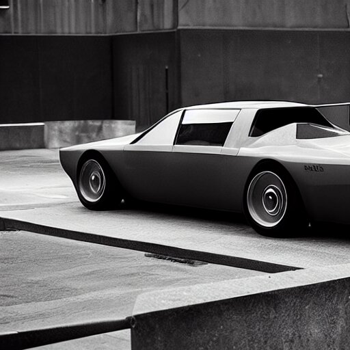 brutalist - inspired car 