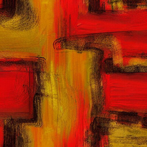 red, yellow, orange, abstract painting, wallpaper pattern 