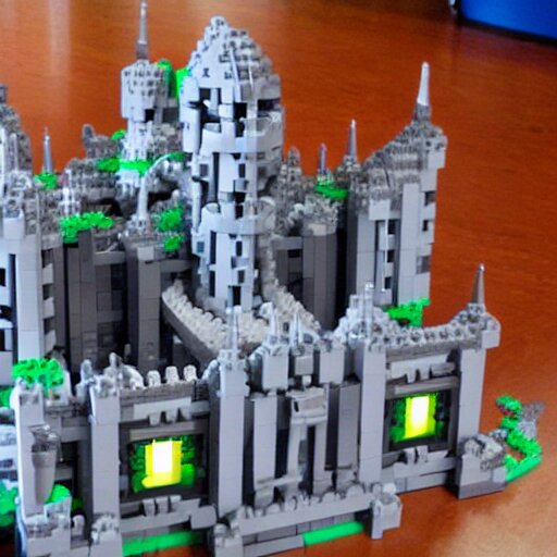 castle greyskull made out of legos 