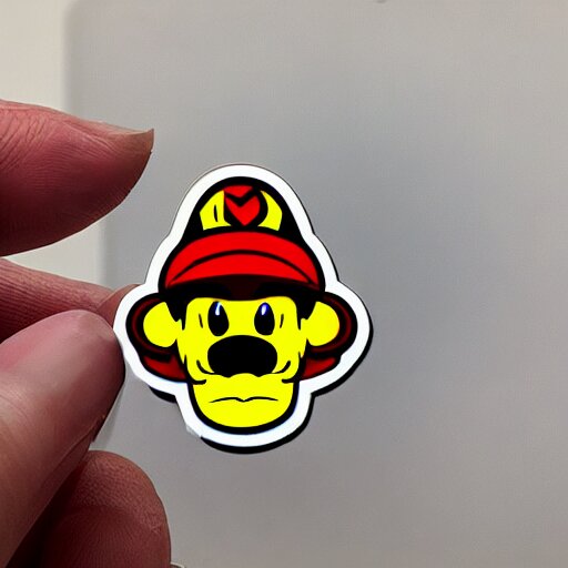 die cut sticker, bowser is mario 