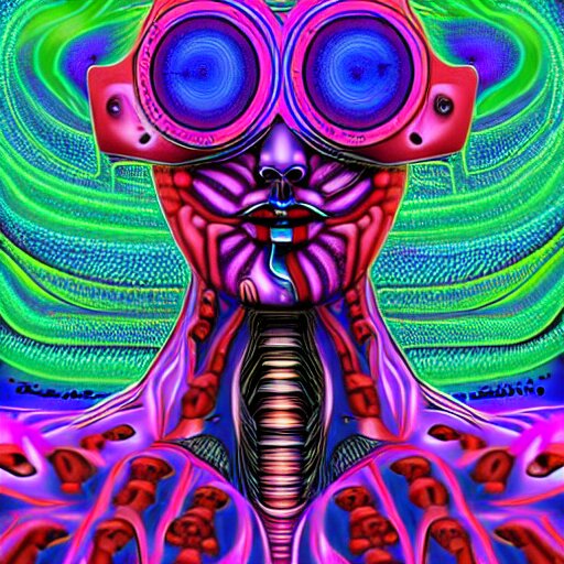 psychedelic organic cyborg by scott davidson 