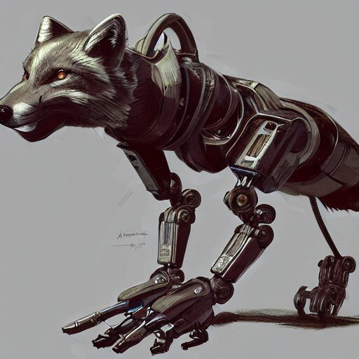 a robotic fox by viktor antonov, mechanic, dishonored, concept art, intricate, detailed, backlit, artstation 