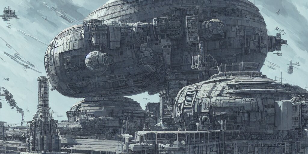 giant robot, bulbous!!! biomechanical mri machine millennium falcon space - station massive piping nuclear reactor submarine maschinen krieger, character sheet, concept design, contrast, kim jung gi, greg rutkowski, zabrocki, karlkka, jayison devadas, trending on artstation, 8 k, ultra wide angle, pincushion lens effect 