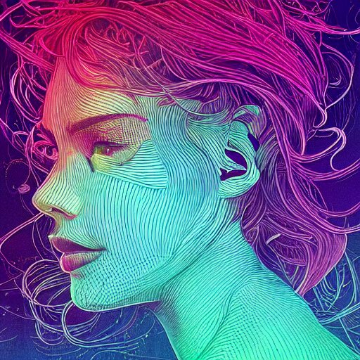 the head of a beautiful woman partially made of rainbows, an ultrafine detailed illustration by james jean, final fantasy, intricate linework, bright colors, behance contest winner, vanitas, angular, altermodern, unreal engine 5 highly rendered, global illumination, radiant light, detailed and intricate environment 